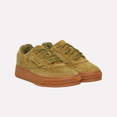 Olive Green Suede