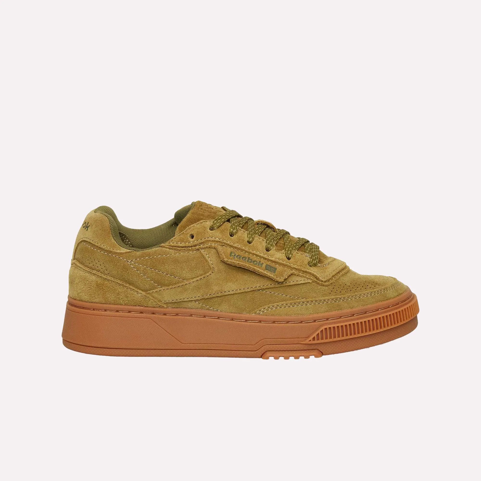 Olive Green Suede